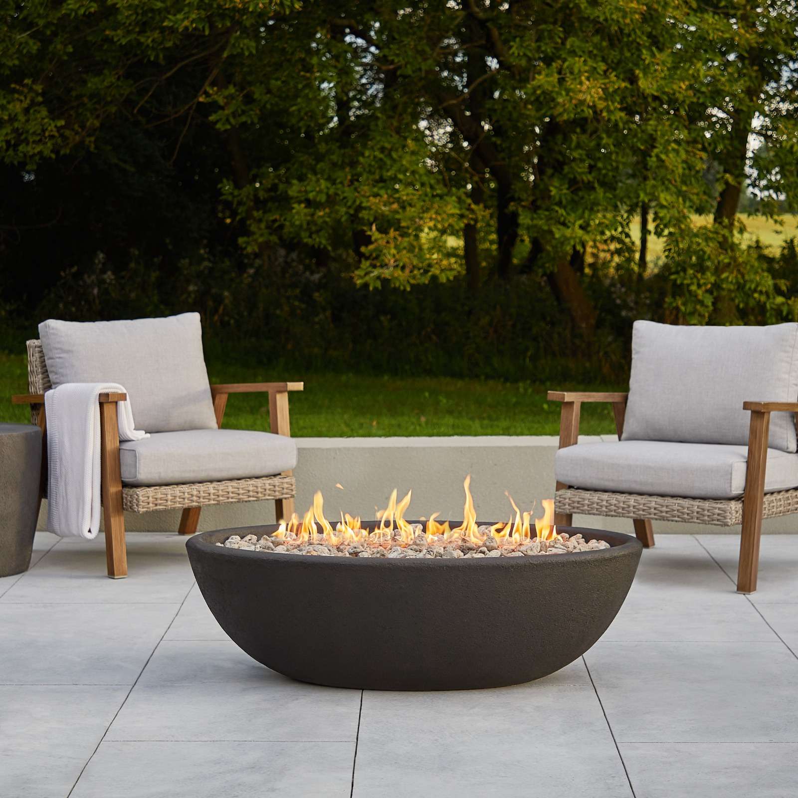 Riverside 48 Oval Propane Fire Bowl - Real Flame®